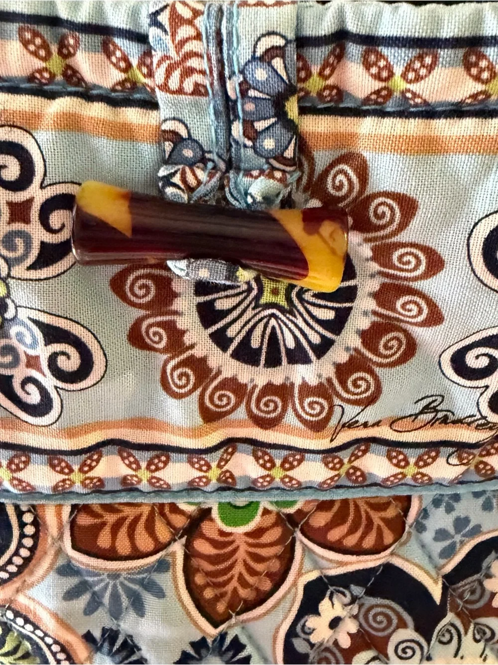 Vera Bradley Quilted Floral Tote Bag in Light Blue